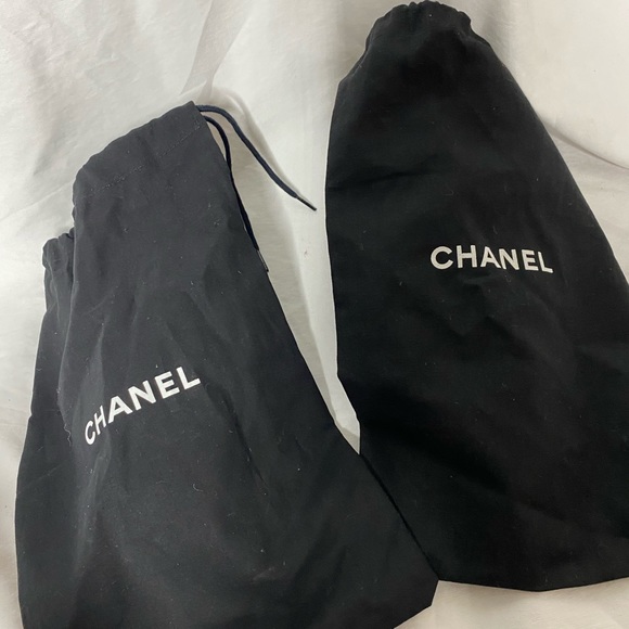 Chanel black leather CC espadrilles - Picture 9 of 9